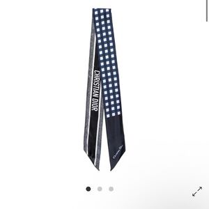 Christian Dior silk neck scarf/twilly